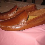 Cole Haan Tan Leather Penny Loafer Driving Moccasins, Sz 13M