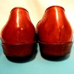Cole Haan Bragano Sz. 9M Italy Woven Leather / brown & green weave