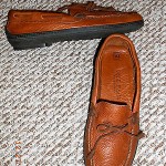 NEW Mens COLE HAAN brown leather loafers shoes sz 10.5 B