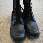$225 Diesel agape vintage leather suede zip black boots 43 mens NEW