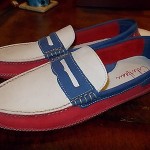 Cole Haan Driving Shoes 10M NWOT – Awesome Red White Blue