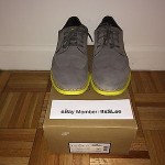 COLE HAAN LUNARGRAND WINGTIP OXFORD CHARCOAL GRAY VOLT SZ 9.5 C10226
