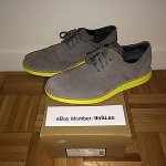 COLE HAAN LUNARGRAND WINGTIP OXFORD CHARCOAL GRAY VOLT SZ 9.5 C10226