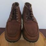 Mens sz 9.5 M brown leather rustic Timberland lace tie ankle work casual boots