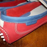 Cole Haan Driving Shoes 10M NWOT – Awesome Red White Blue
