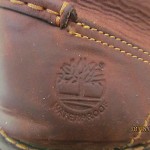 Mens sz 9.5 M brown leather rustic Timberland lace tie ankle work casual boots