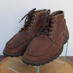 Mens sz 9.5 M brown leather rustic Timberland lace tie ankle work casual boots