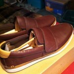 Timberland Men’s Velcro OX Brown Tan shoes size 11