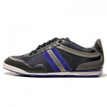 $225 Hugo Boss Sneakers Mens Navy Blue Grey Shoes 12 45 Trainers Kicks 10 45.5