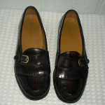 COLE HAAN Men’s Burgundy Pinch Buckle loafers shoes Size 8.5D