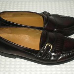 COLE HAAN Men’s Burgundy Pinch Buckle loafers shoes Size 8.5D