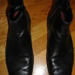Cole Haan Mens Black Leather Pull-On Ankle Boots Shoes Size 9.5 M