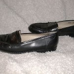 COLE HAAN BRAGANO BLACK ALL LEATHER PENNY STYLE LOAFERS MEN 9 MEDIUM ITALY