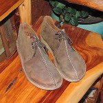 Clarks Chukka Brown Leather Lace Up Casual Shoe Boot Mens 9