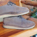 Clarks Chukka Brown Leather Lace Up Casual Shoe Boot Mens 9