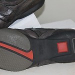 HUGO BOSS FASHION SNEAKERS MEN SZ EU 46 US 12 LEATHER BROWN GRAY VELCRO CLOSURE