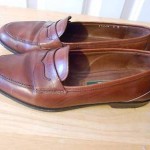 Mens Vintage COLE HAAN Green Label Brown Dress Shoes Loafer Size 9 Leather Italy