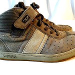 DIESEL Mens Gray Suede LEATHER High Top Sneakers Shoes 11 Eur 44.5 L@@K Idol!