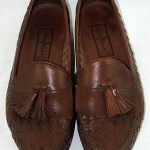 COLE HAAN Shoes LOAFERS Leather Brown RESORT Kiltie WOVEN Size 10.5 Men’s