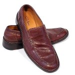 Cole Haan Mens Brown Leather Slip On Dress Shoes Sz 9.5M Casual Comfort EUC