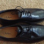 New Mens Cole Haan Black Leather Lace Up Shoes with Nike Air Size 11