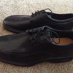 New Mens Cole Haan Black Leather Lace Up Shoes with Nike Air Size 11