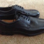New Mens Cole Haan Black Leather Lace Up Shoes with Nike Air Size 11