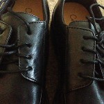 New Mens Cole Haan Black Leather Lace Up Shoes with Nike Air Size 11