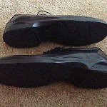 New Mens Cole Haan Black Leather Lace Up Shoes with Nike Air Size 11