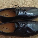 New Mens Cole Haan Black Leather Lace Up Shoes with Nike Air Size 11