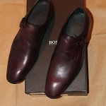 Brand New w Box Hugo Boss Black Metanno Monkstrap Shoes for Men, Size US 10