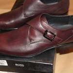 Brand New w Box Hugo Boss Black Metanno Monkstrap Shoes for Men, Size US 10