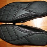 HUGO BOSS 50180916 MENS BLACK Driving Moccasins PEBBLED LEATHER LOAFERS SIZE 8.5