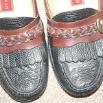 Cole Haan black and brown leather loafers, size 11.5, leather soles, $298
