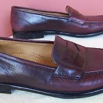 Men’s COLE HAAN City Burgundy Leather Moc Toe Penny Loafers/Shoes 12M
