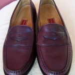 Men’s COLE HAAN City Burgundy Leather Moc Toe Penny Loafers/Shoes 12M