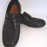 Cole Haan Black Leather Loafers Mens Sz 9.5M Casual Slip On Shoes C06861