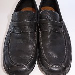 Cole Haan Black Leather Loafers Mens Sz 9.5M Casual Slip On Shoes C06861