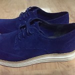 Mens Cole Haan LunarGrand Wingtip Nike Air Max 10 Blue Suede New