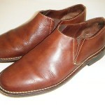 VTG COLE HAAN COUNTRY Waxed Brown Leather Slip-On LOAFERS MEN’S 9M