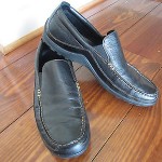 MENS COLE HAAN DARK BROWN LOAFERS MOCS SZ 10 EXCELLENT