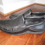 MENS COLE HAAN DARK BROWN LOAFERS MOCS SZ 10 EXCELLENT