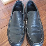 MENS COLE HAAN DARK BROWN LOAFERS MOCS SZ 10 EXCELLENT