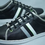 Hugo Boss Orange Micks Black Sneakers Tennis Shoes Size 8 42 NIB