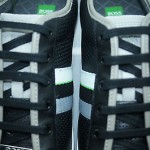 Hugo Boss Orange Micks Black Sneakers Tennis Shoes Size 8 42 NIB