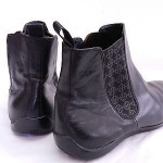 Mens 8.5 BOSS HUGO BOSS Black Slip On Leather Chelsea Ankle Boots