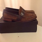 COLE HAAN BROWN SUEDE PENNY LOAFER MENS SZ 13