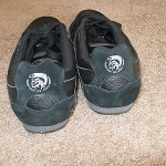 MEN’S DIESEL EAGLE LOOP BLACK SNEAKERS sz 10 FREE SH