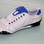 $90 Diesel TAKE Sz 9 w BOX Men’s Shoes White & Blue Leather Fashion Sneakers