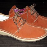11.5 W Men’s Burnt / Dark Orange Timberland Lace Up Suede Shoes 11 1/2 Excellent